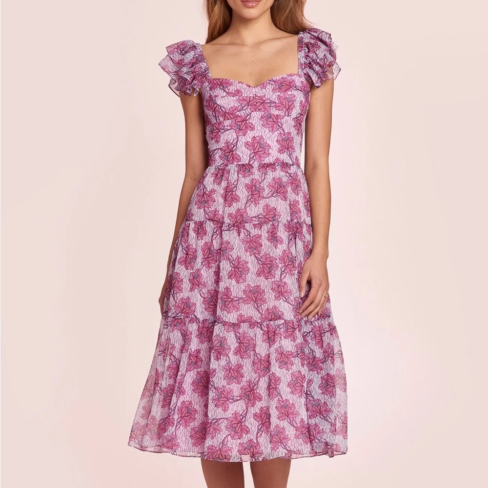 Amanda Uprichard - Francia Midi Dress in Porsena, XS